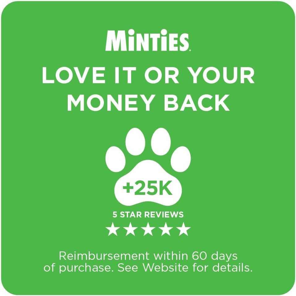 Vetiq Dog Dental Bone Treats, Dental Chews for Dogs, (Perfect for Tiny/Small Dogs under 40 Lbs)